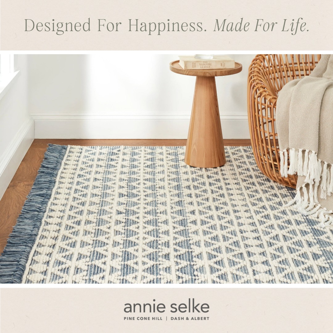 Pembrook Handwoven Wool Rug | Blue
