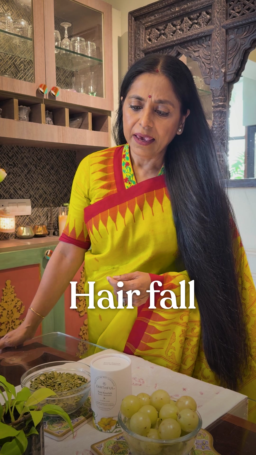 Hair fall during menopause is real 🌿