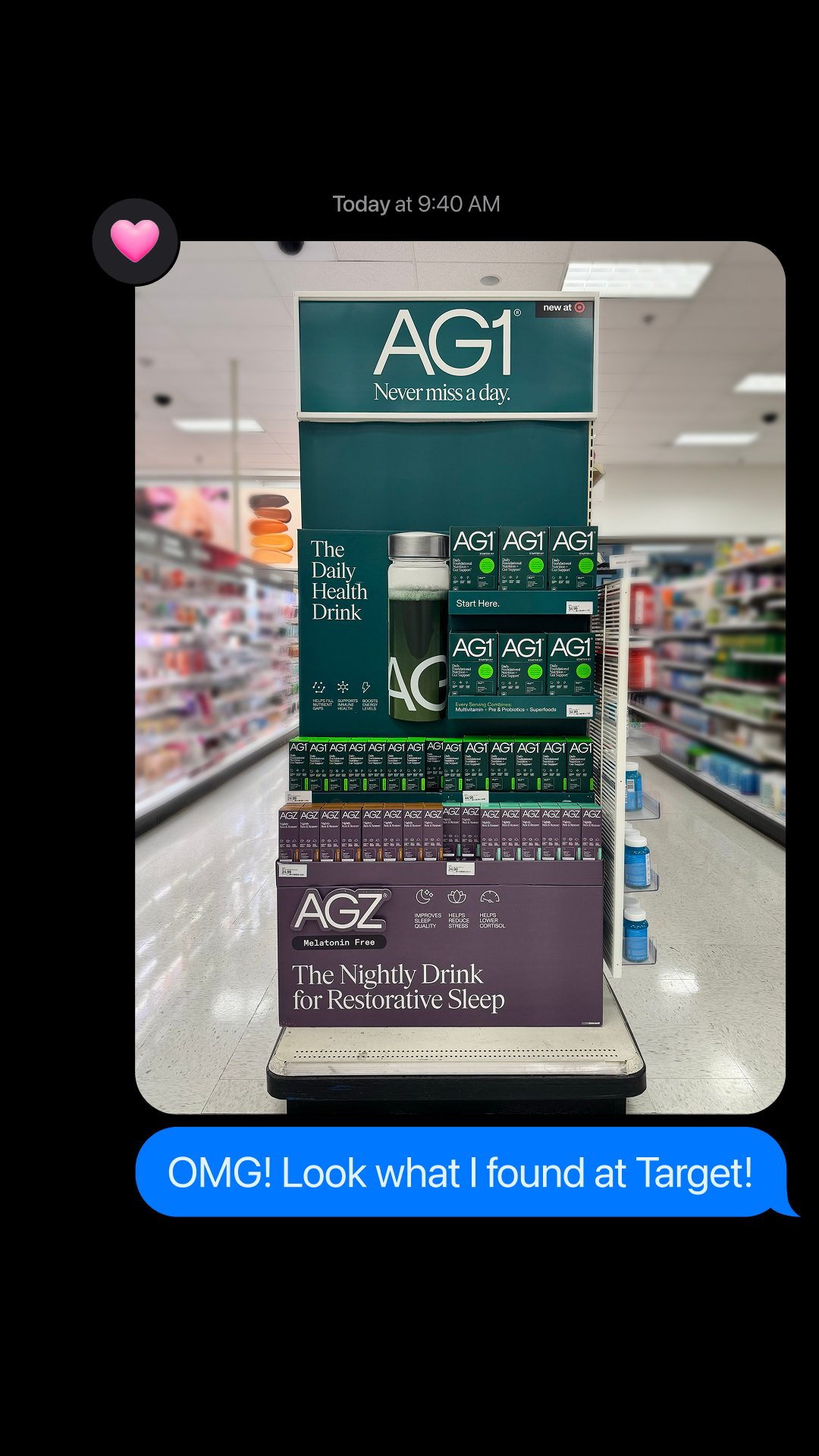 AG1. New at Target Nationwide.