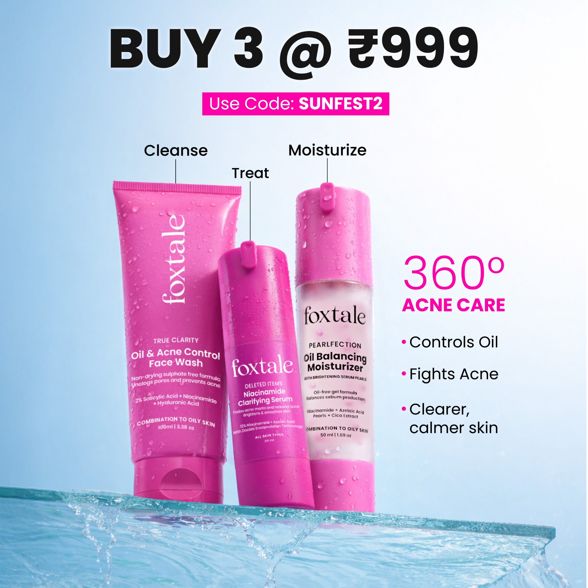 Buy 3 @ ₹999, Use Code: SUNFEST2
