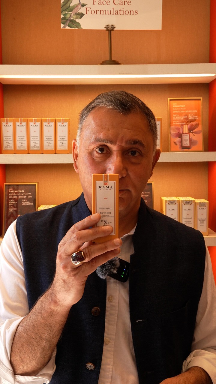 You’ve been asking & it’s finally here! ☀️​
​
Hear from our Founder, Vivek Sahni, as he introduces Amsuman – the Ayurvedic Daily Sun Shield SPF 50++++.​

Lightweight and with no white cast, Amsuman defends skin from ever