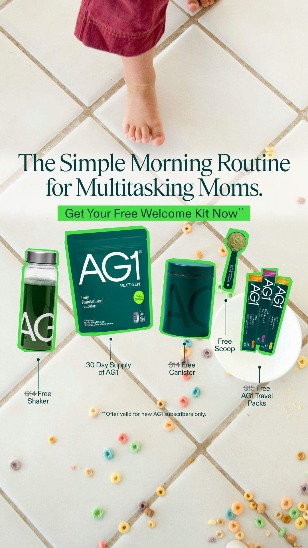 Get Your FREE AG1 Welcome Kit Today**