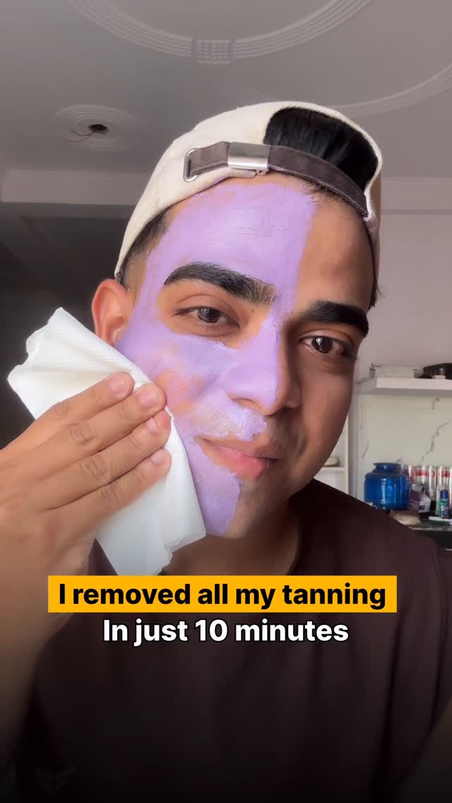 #ad ✅ I tried one of the best tanning mask ever, litterally i used this mask on my half face & you can see the clearly difference in the video.
.
Comment ‘purple’ for Link🔗
.
.
- It’s purple mask & apne ye mask kaafi cel