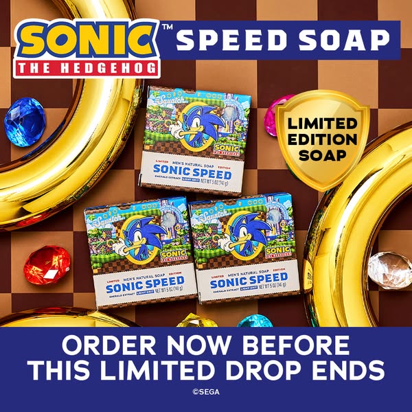 🌀 Limited Edition: SONIC SOAP & DEO 🦔
