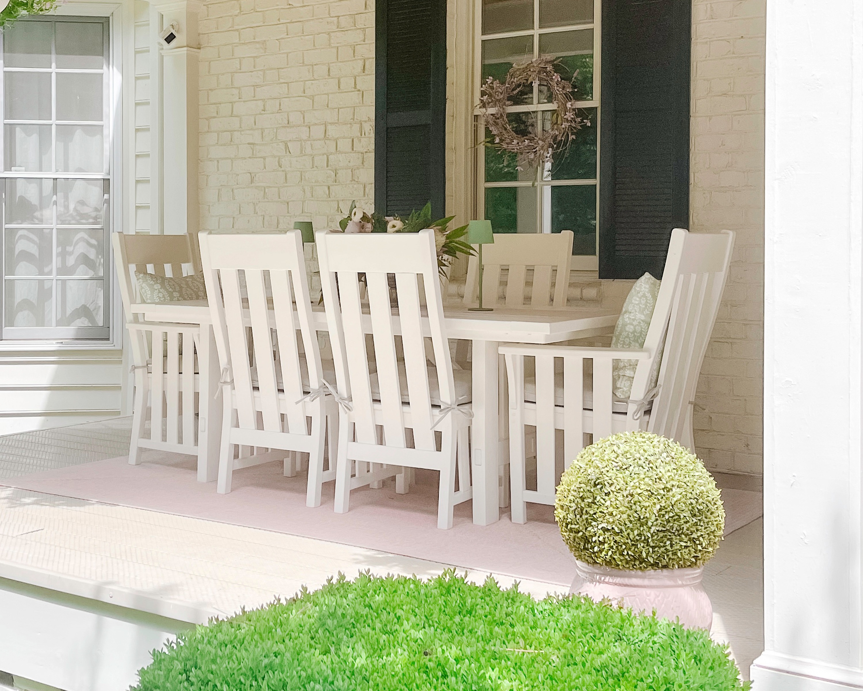 Acadia Dining Arm Chair in White