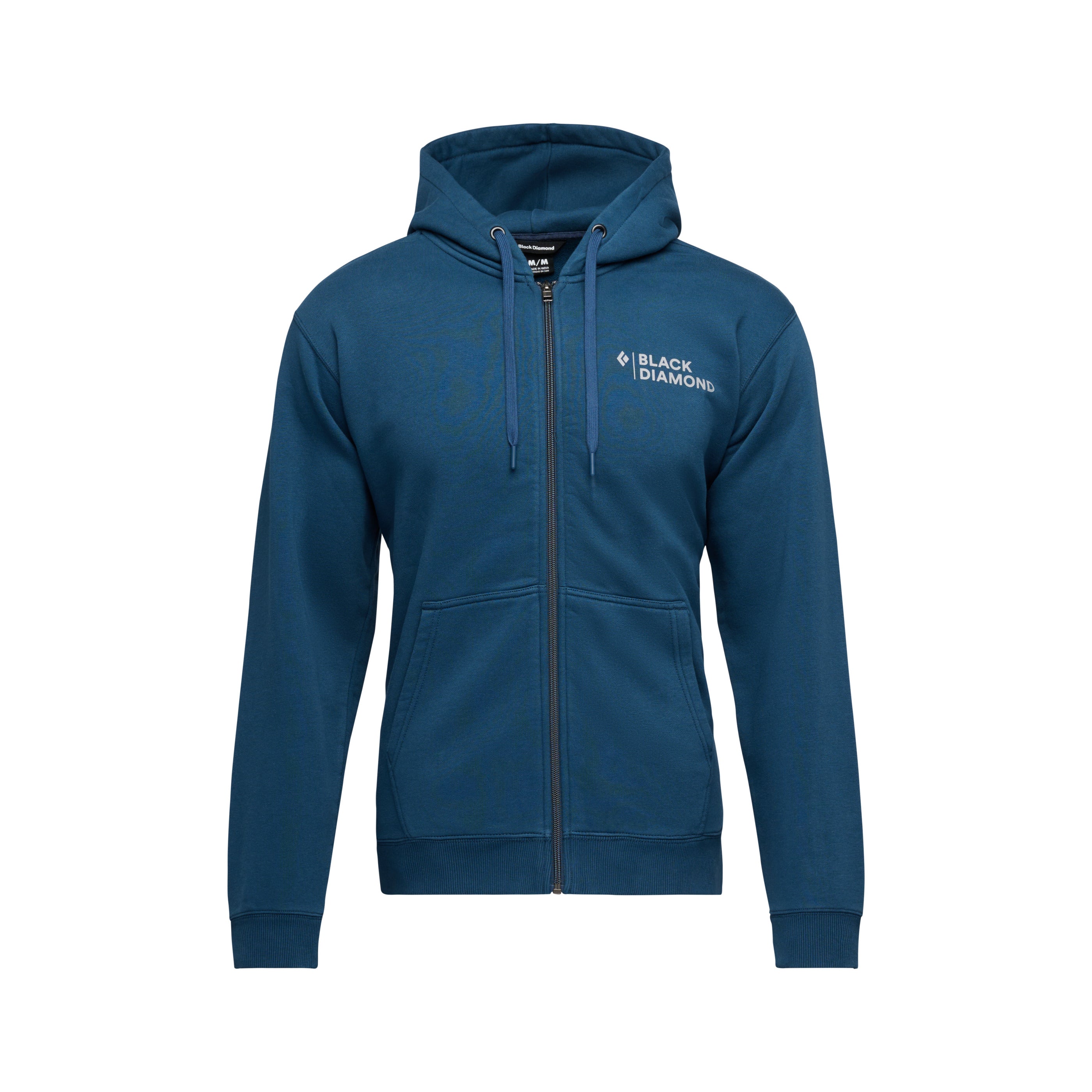 Black Diamond Equipment Men's Mini Stacked Full Zip Hoody Size S, in Indigo