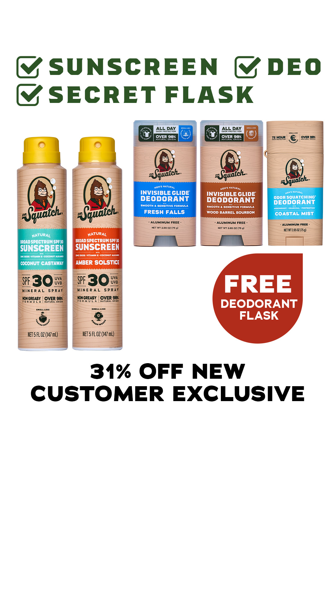 Dr. Squatch live Meta ad creative