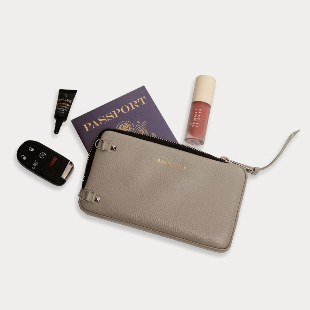 Pebble Leather Expanded Zip Pouch