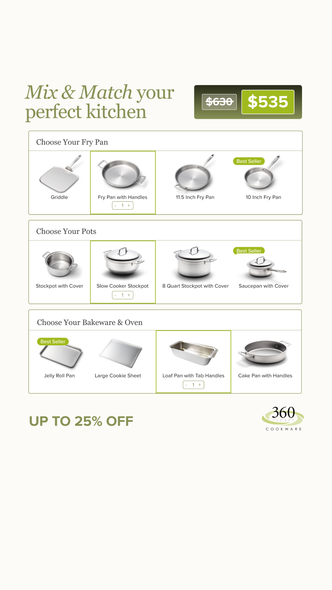 Build Your Set & Save 25%