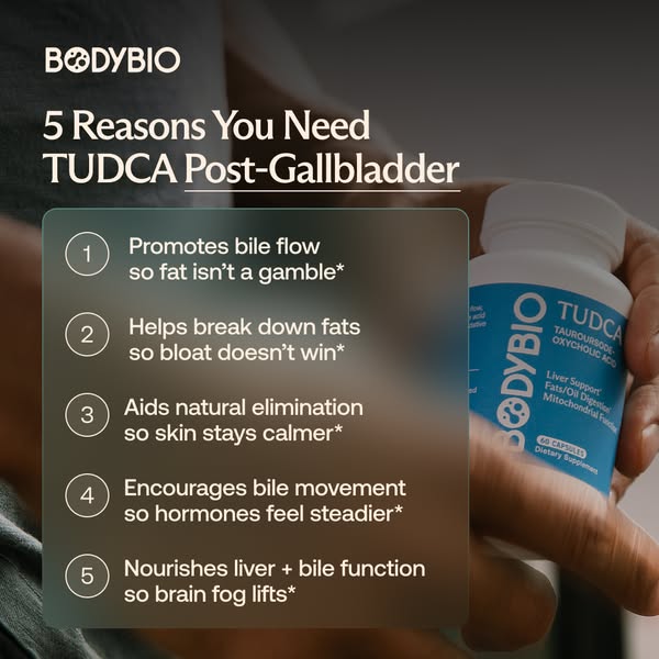 TUDCA for Post-Gallbladder Support*