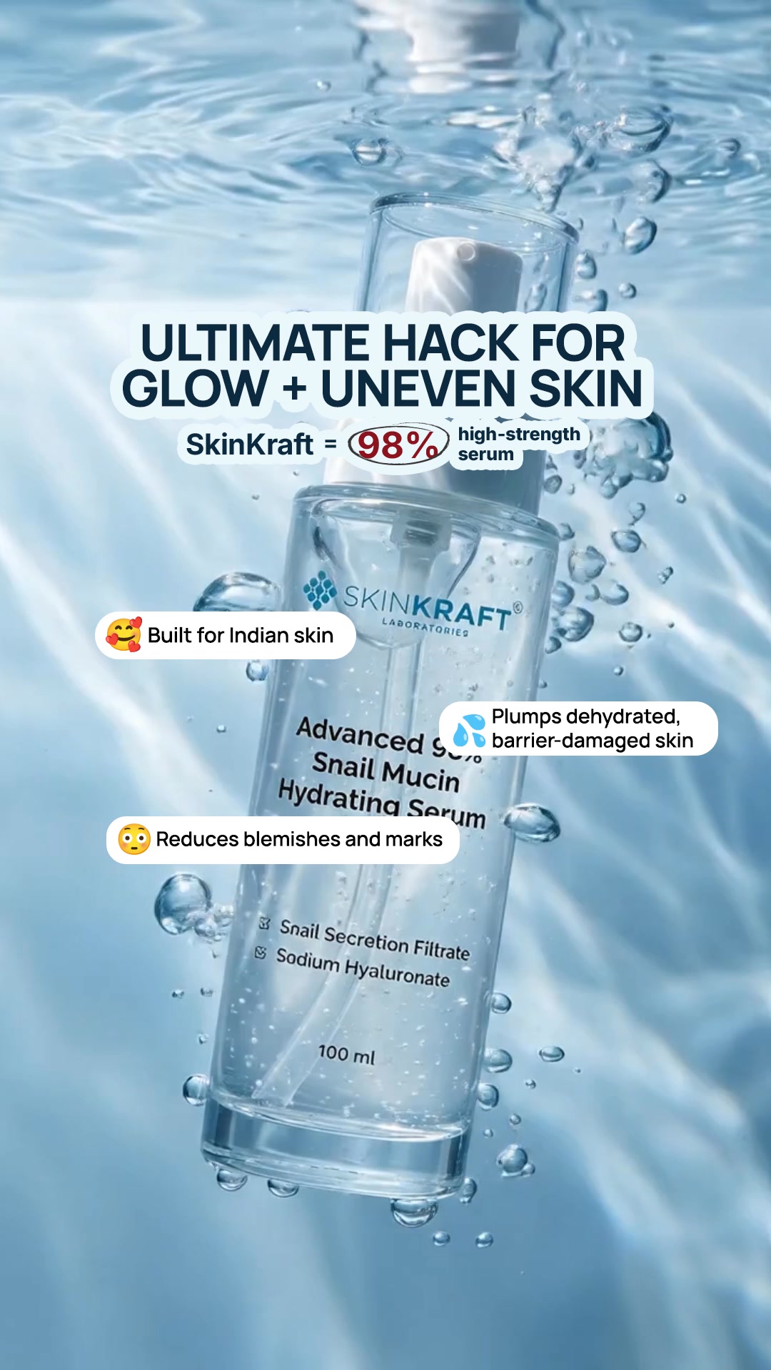 98% Snail Mucin for Real Glass Skin