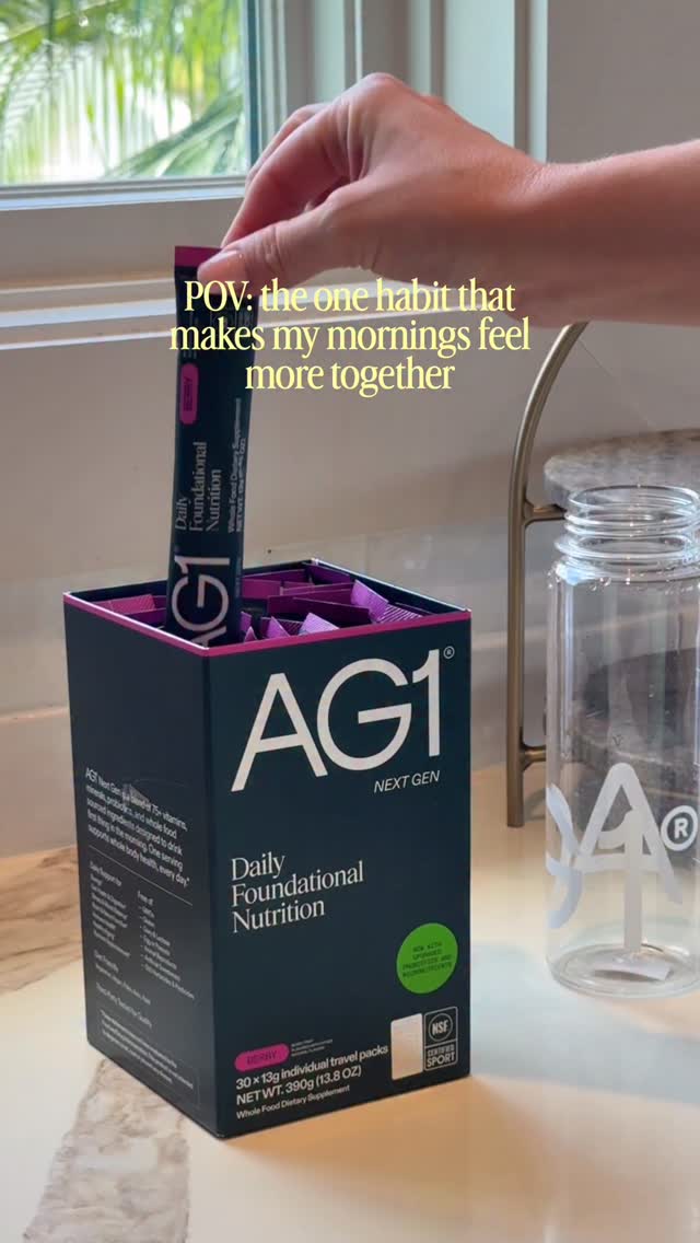 AG1 live Meta ad creative