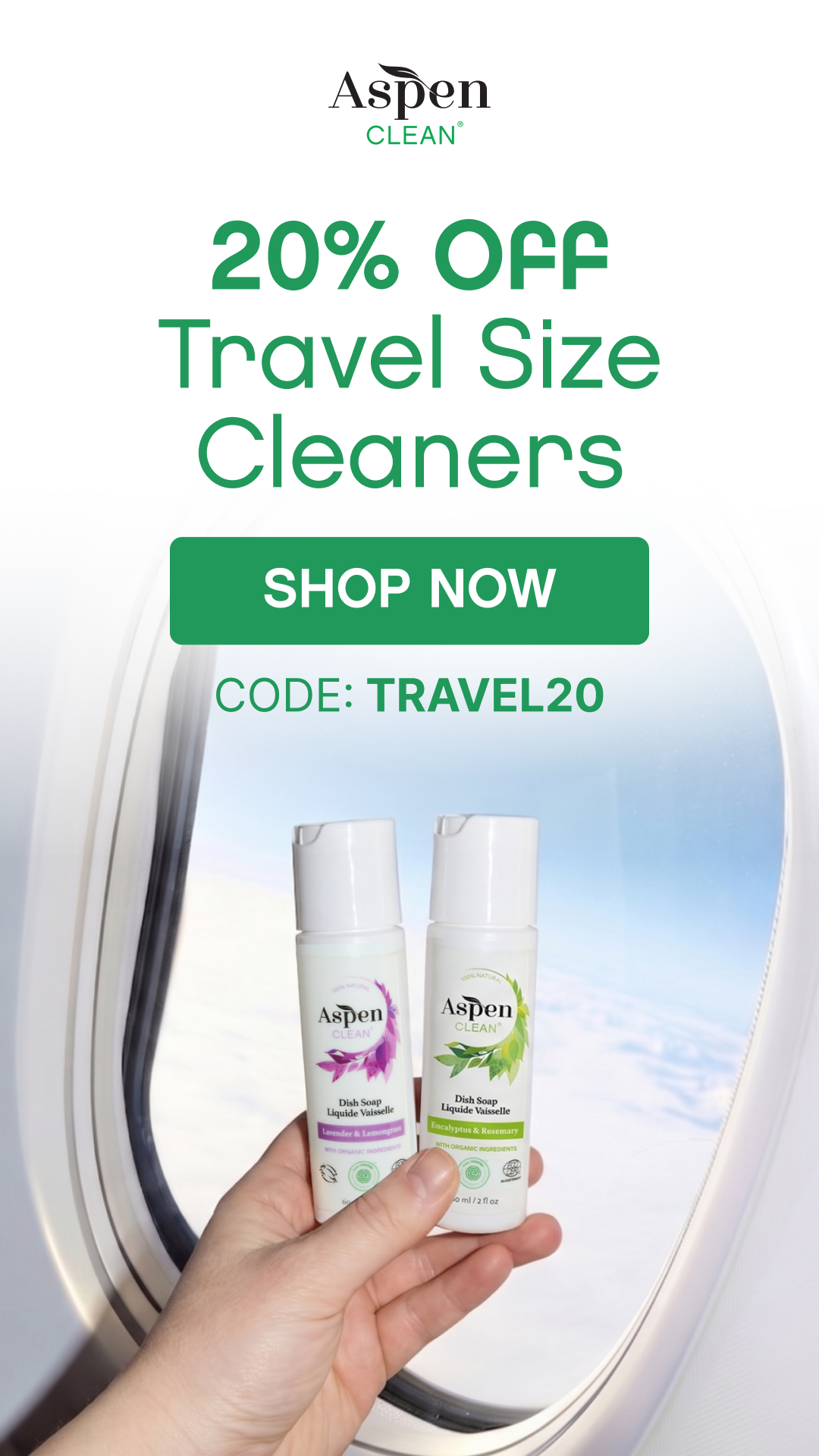 Save 20% On Travel Size