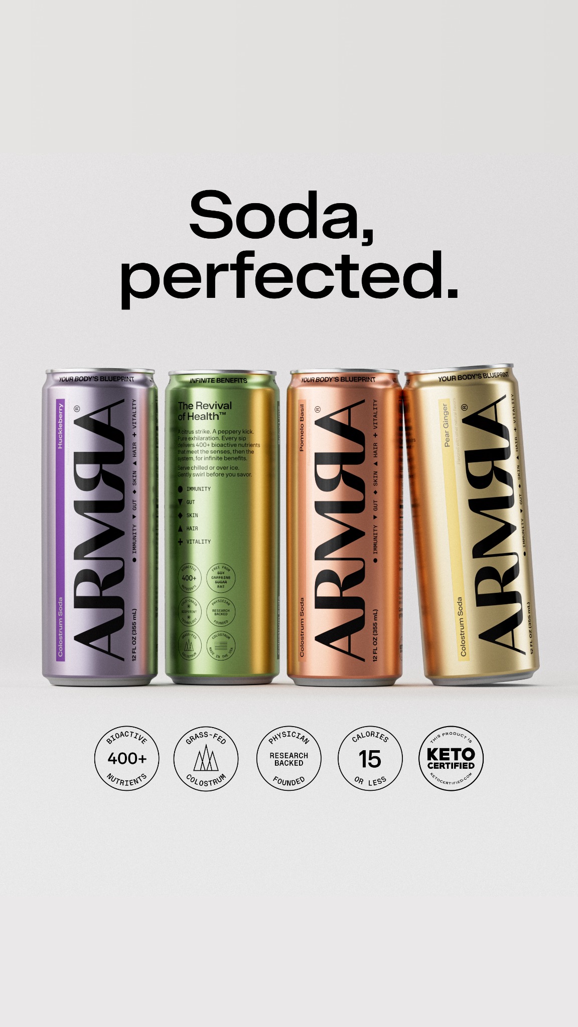 Introducing ARMRA Colostrum Soda