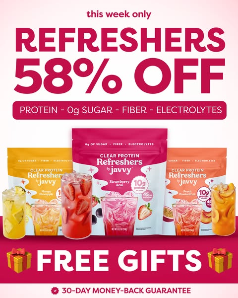 🍓 Javvy's Protein Refreshers Are Here!!