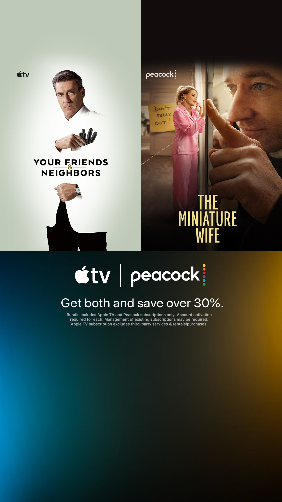 Apple TV and Peacock