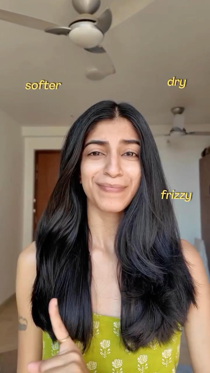 Detailed review 👇
.
I’ve been using this conditioner on and off for almost 2 years now, pretty much since it launched — and I’ve tried almost all their variants.

It doesn’t weigh my hair down, doesn’t make it feel heavy