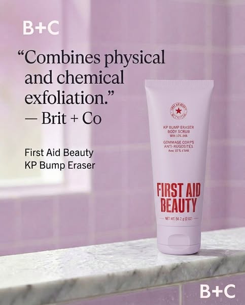Smooth skin texture starts in the shower