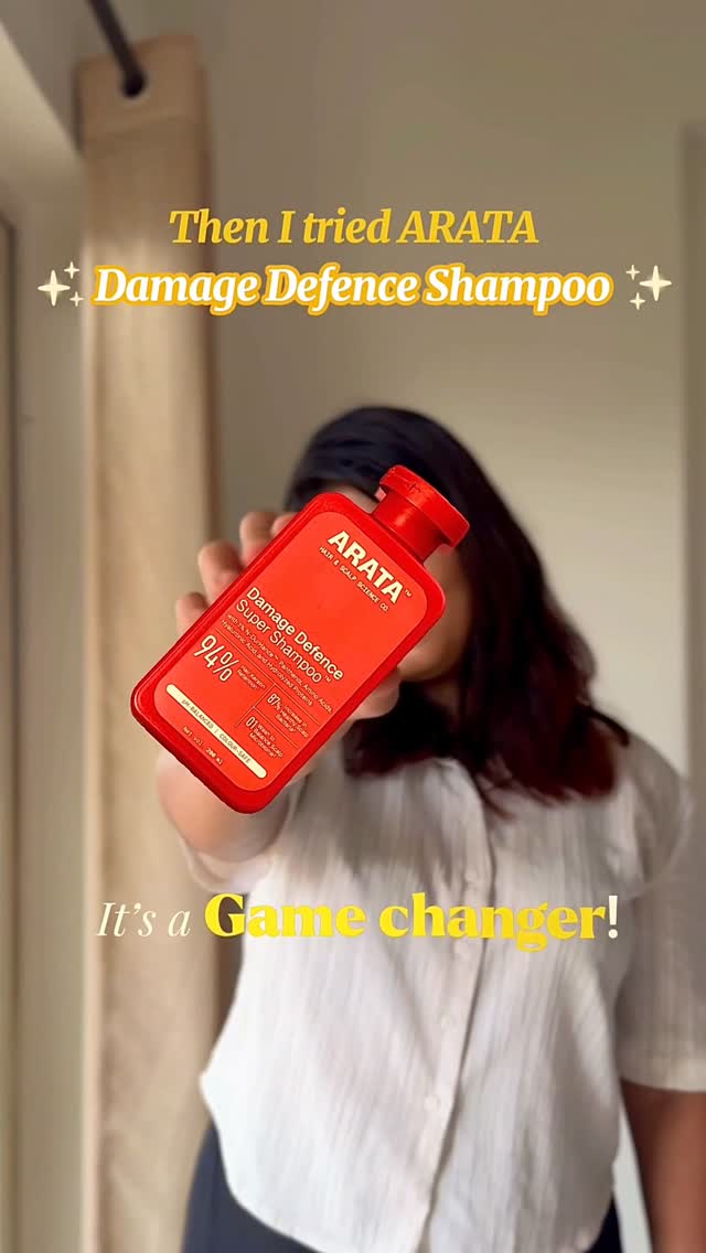 Comment ‘SHAMPOO’ for direct link!🔗

Saving my hair, one wash at a time ✨ Loving how @arata.in ￼ Damage Defense Shampoo makes my hair feel softer, healthier, and so much stronger 💚

#arata #shampoo #healthyhair #haircare