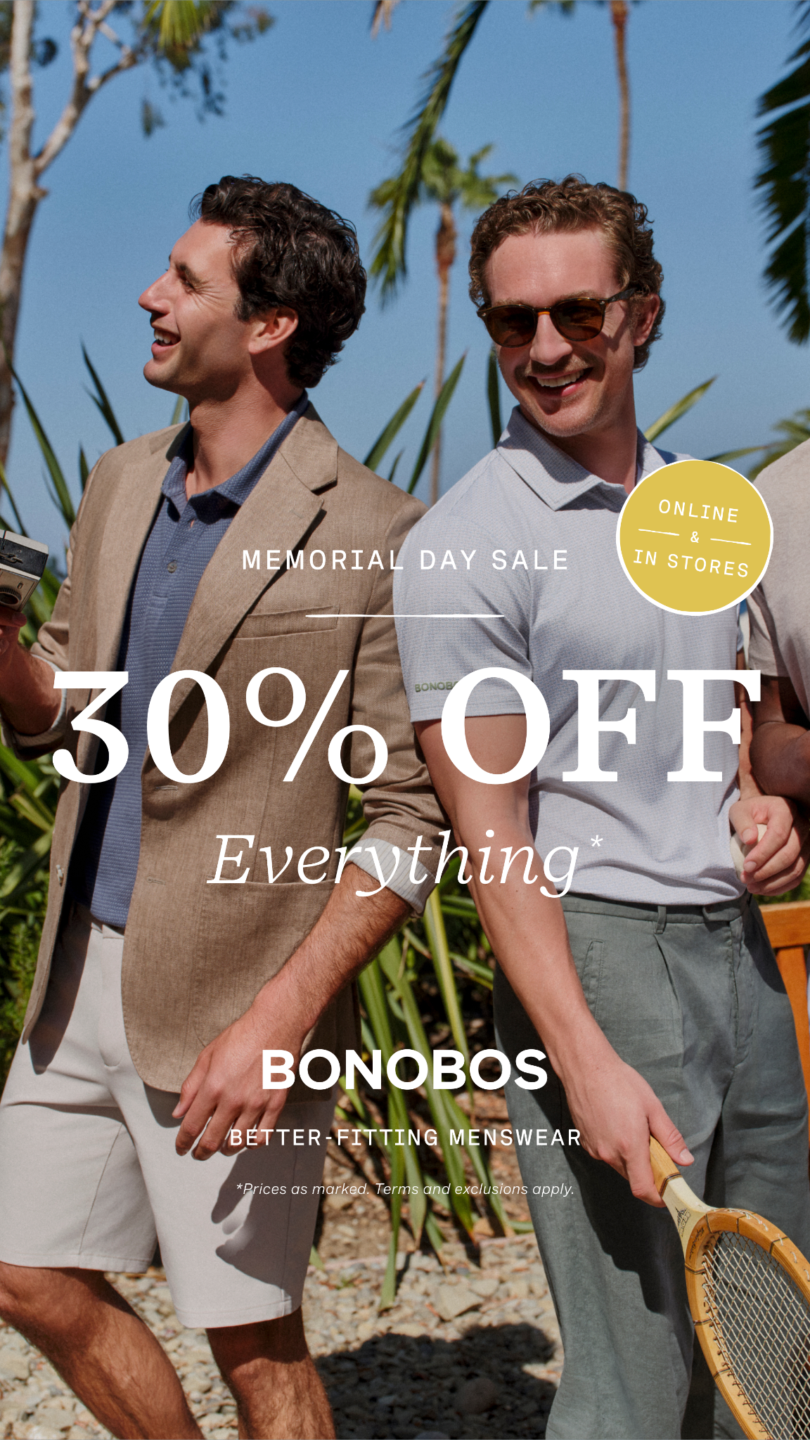 Bonobos live Meta ad creative