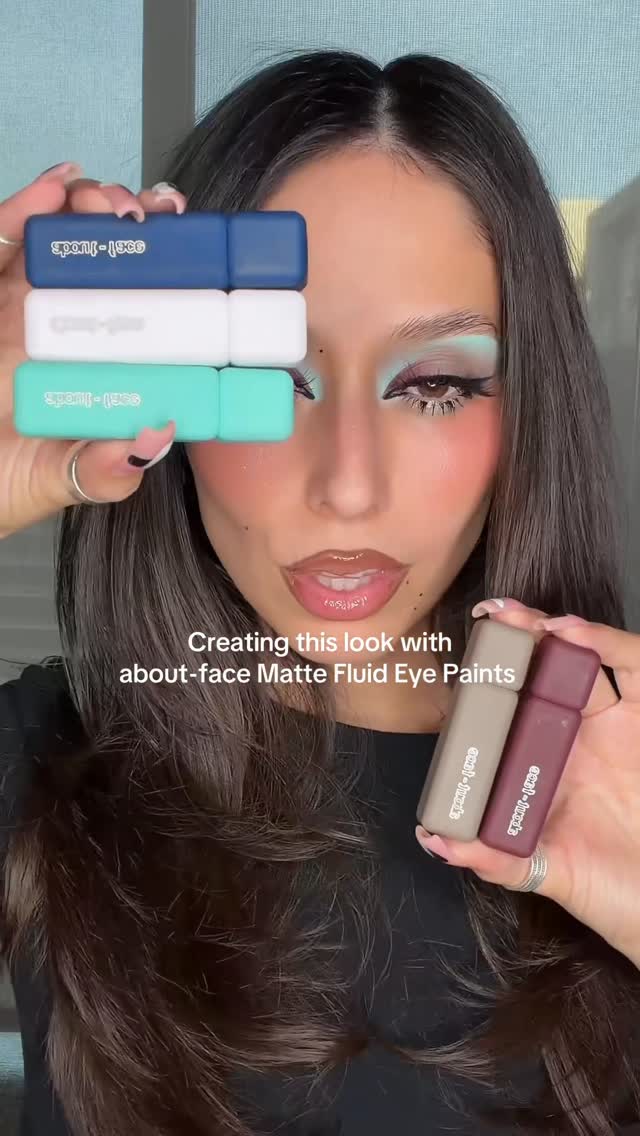 Matte Fluid Eye Paints are actually a go-to in my makeup collection! 🥵
Check them out @ultabeauty @aboutfacebeauty 
#ultabeauty #aboutfacebeauty”

Colors:
•WHITE NOISE
•REPLICANT 
•VINTAGE GRANADA
•LOST UNFOUND
•HIDDEN G