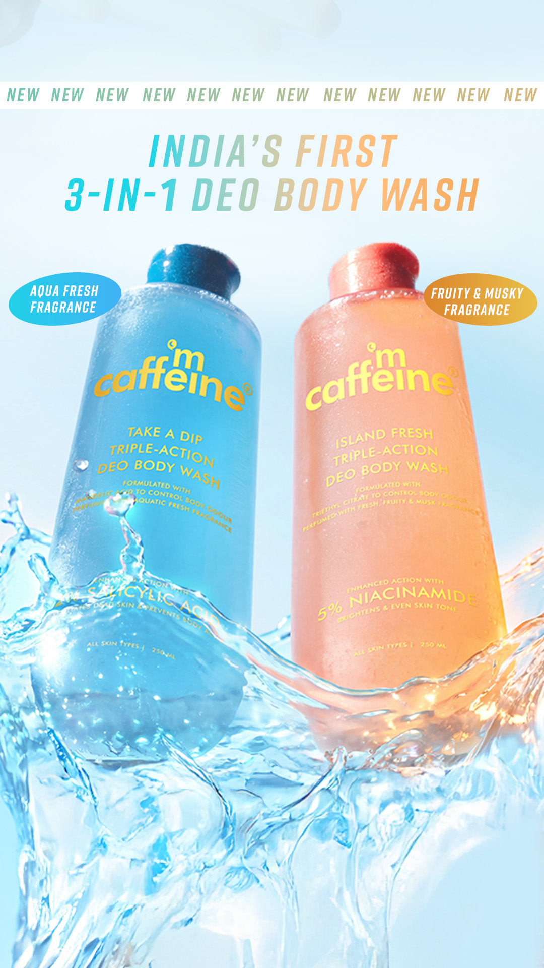 NEW 3-in-1 Deo Body Washes