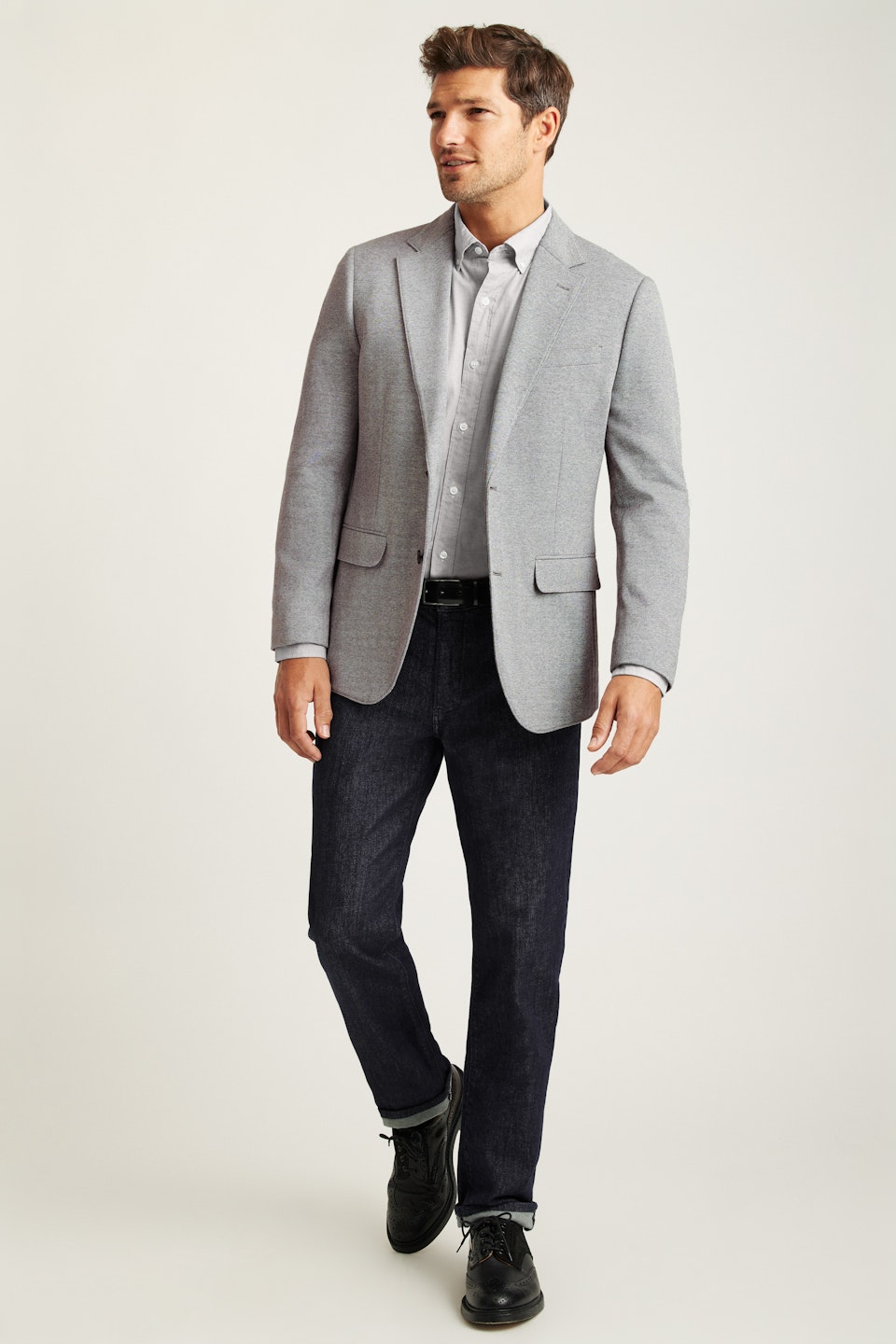 Jetsetter Knit Blazer - Light Grey