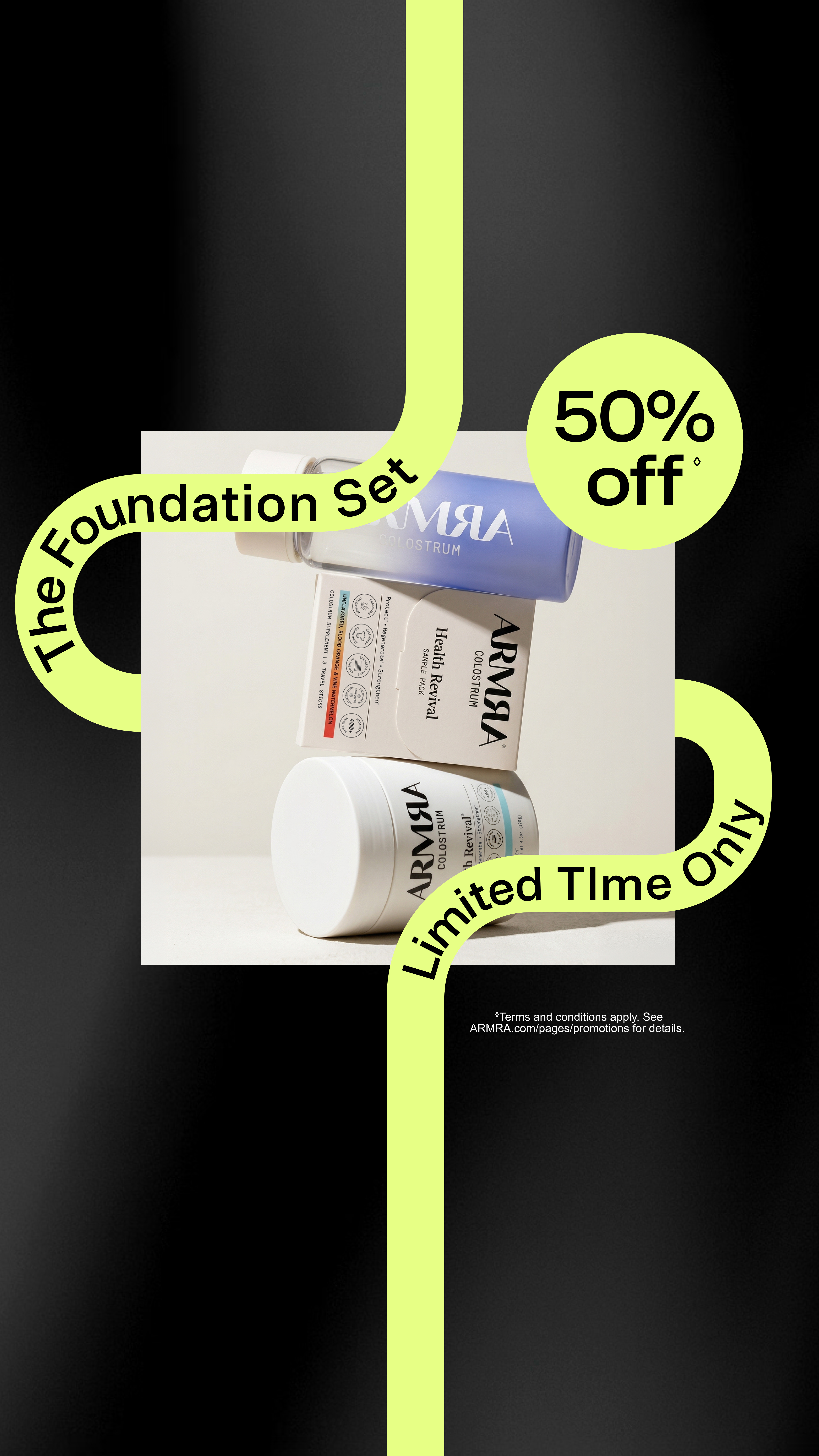 EXCLUSIVE OFFER: 50% off The ARMRA Foundation Set