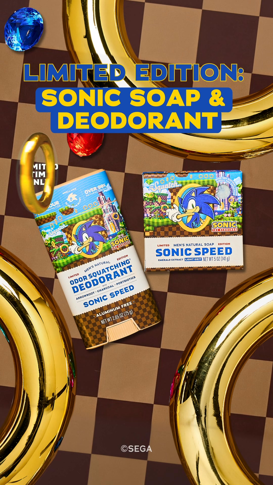 🌀 Limited Edition: SONIC SOAP & DEO 🦔
