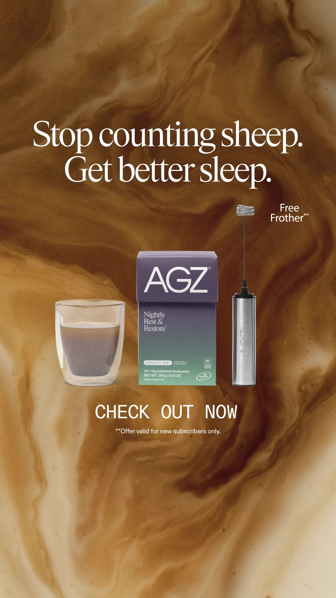 AG1 live Meta ad creative