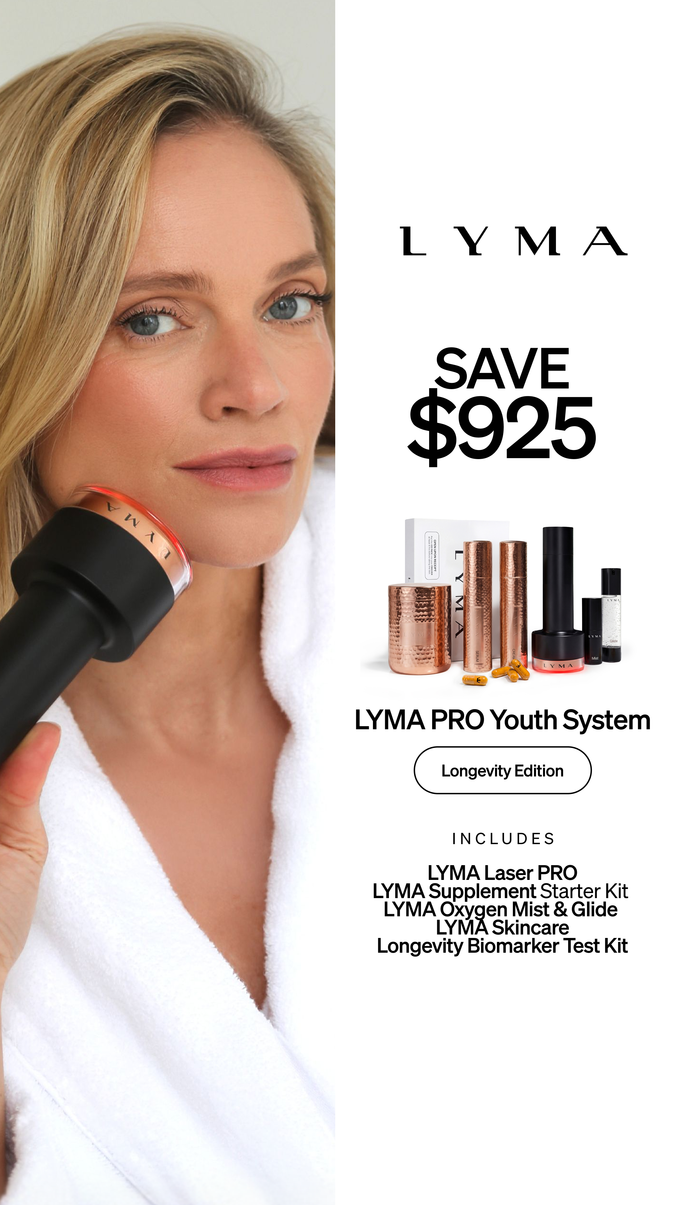 The LYMA PRO Youth System. Longevity Edition.
