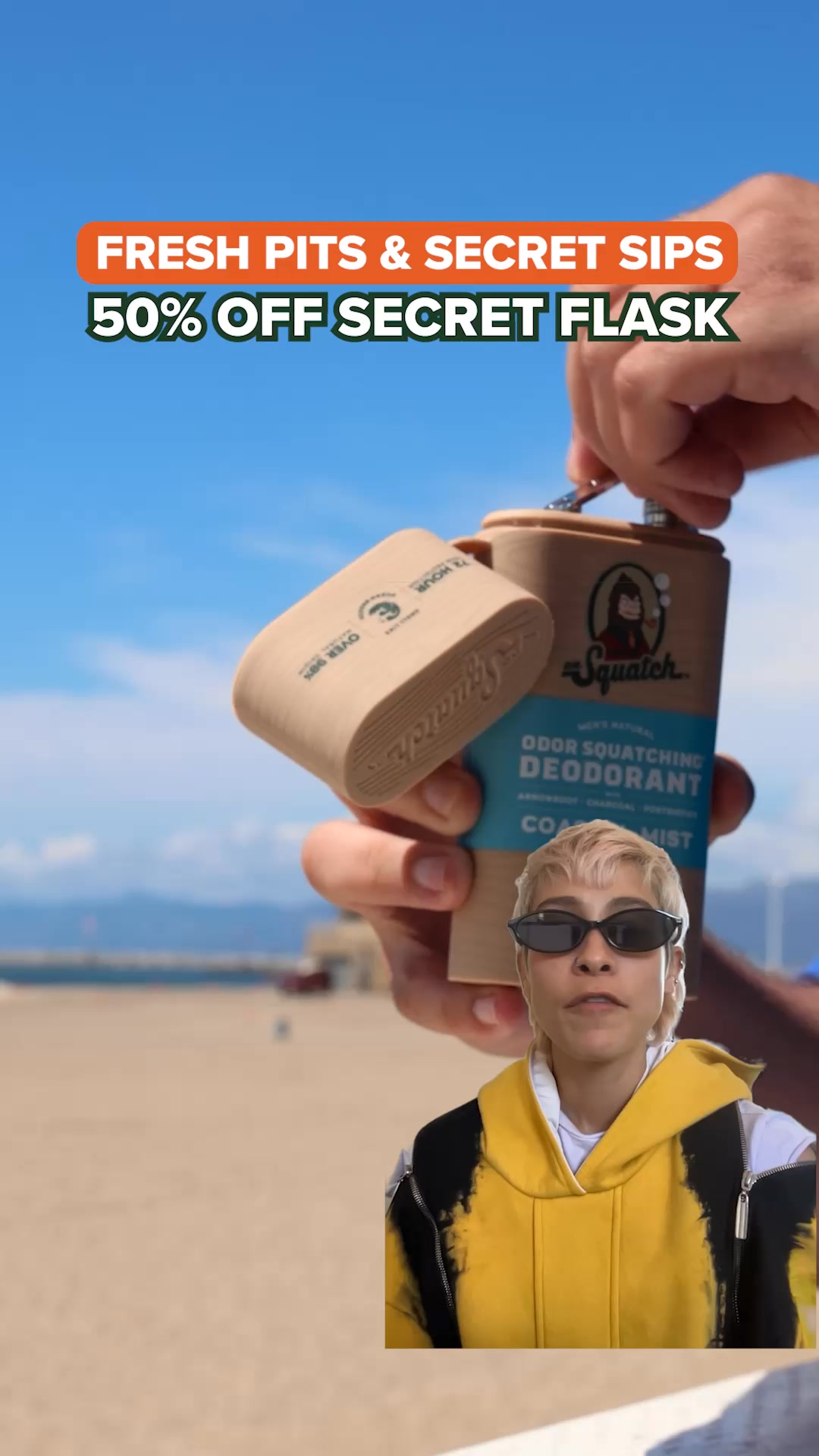 🧴🍻 FREE FAKE DEODORANT FLASK