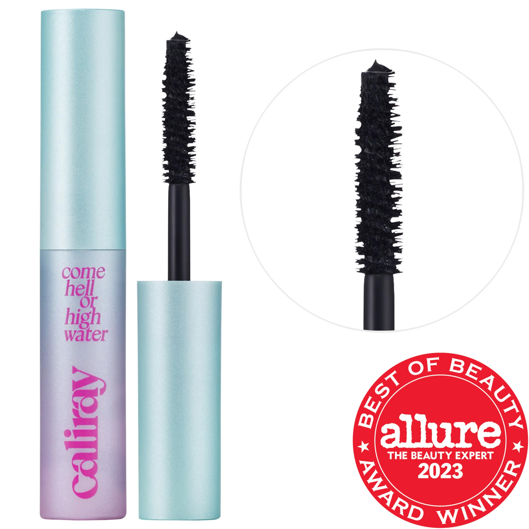 caliray Mini Come Hell or High Water 24-hour Volumizing & Lengthening Tubing Mascara 0.18 oz/5.5 mL