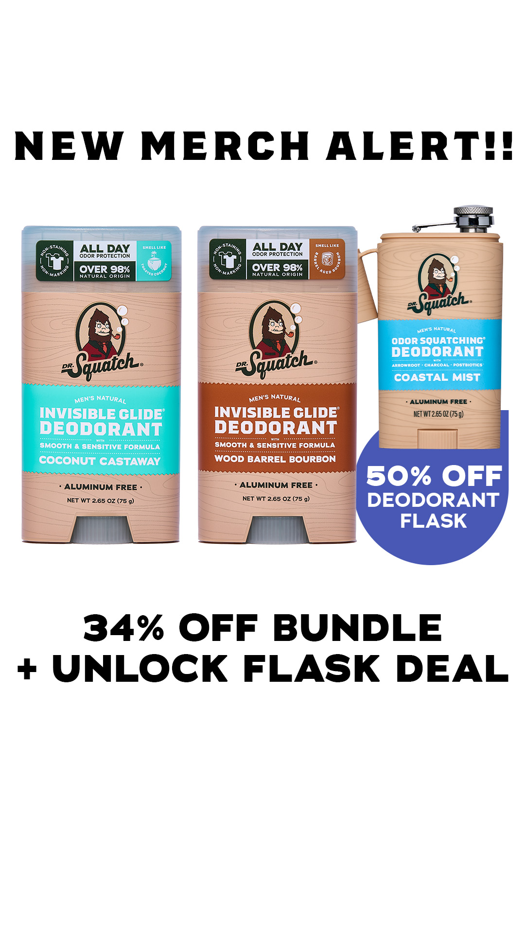 🧴🍻 FREE FAKE DEODORANT FLASK