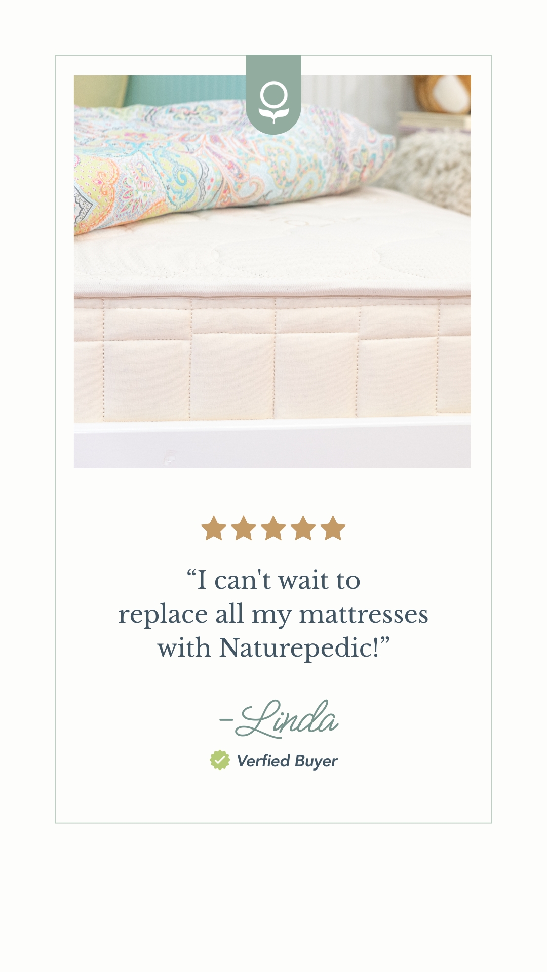 Naturepedic Meta ad creative