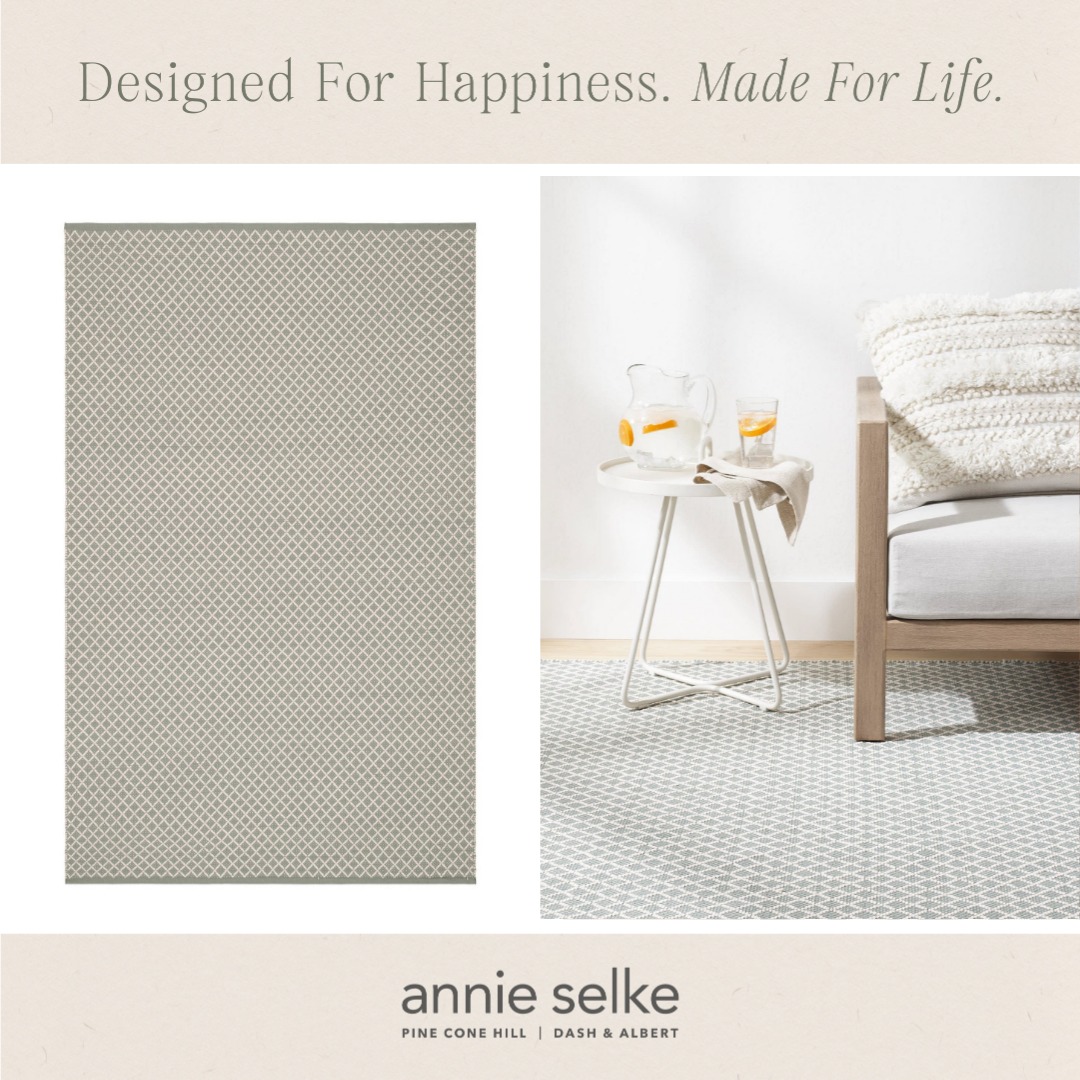 Trellis Handwoven Indoor/Outdoor Rug | Blue
