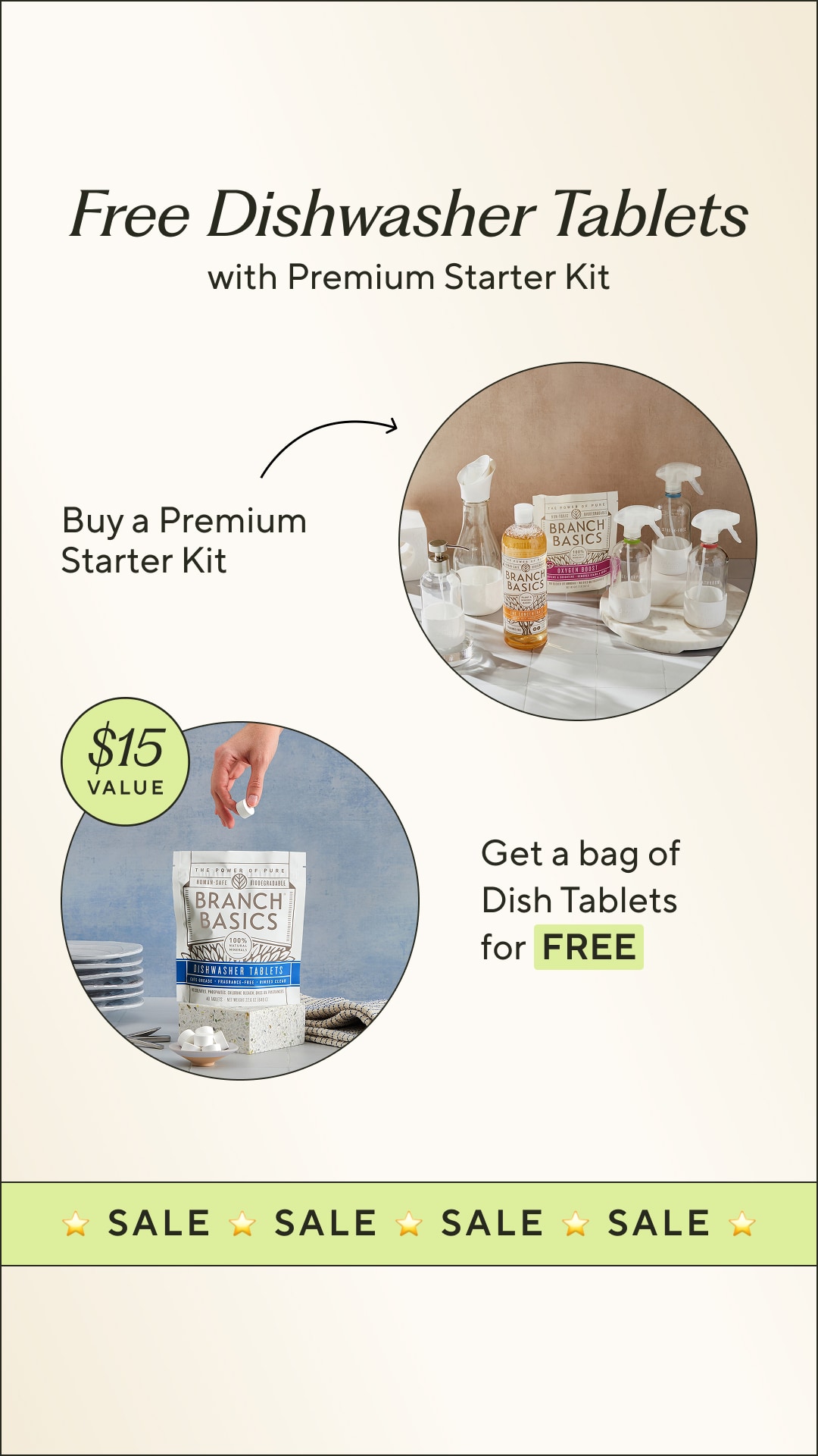 FREE Dishwasher Tablets ($15 value)