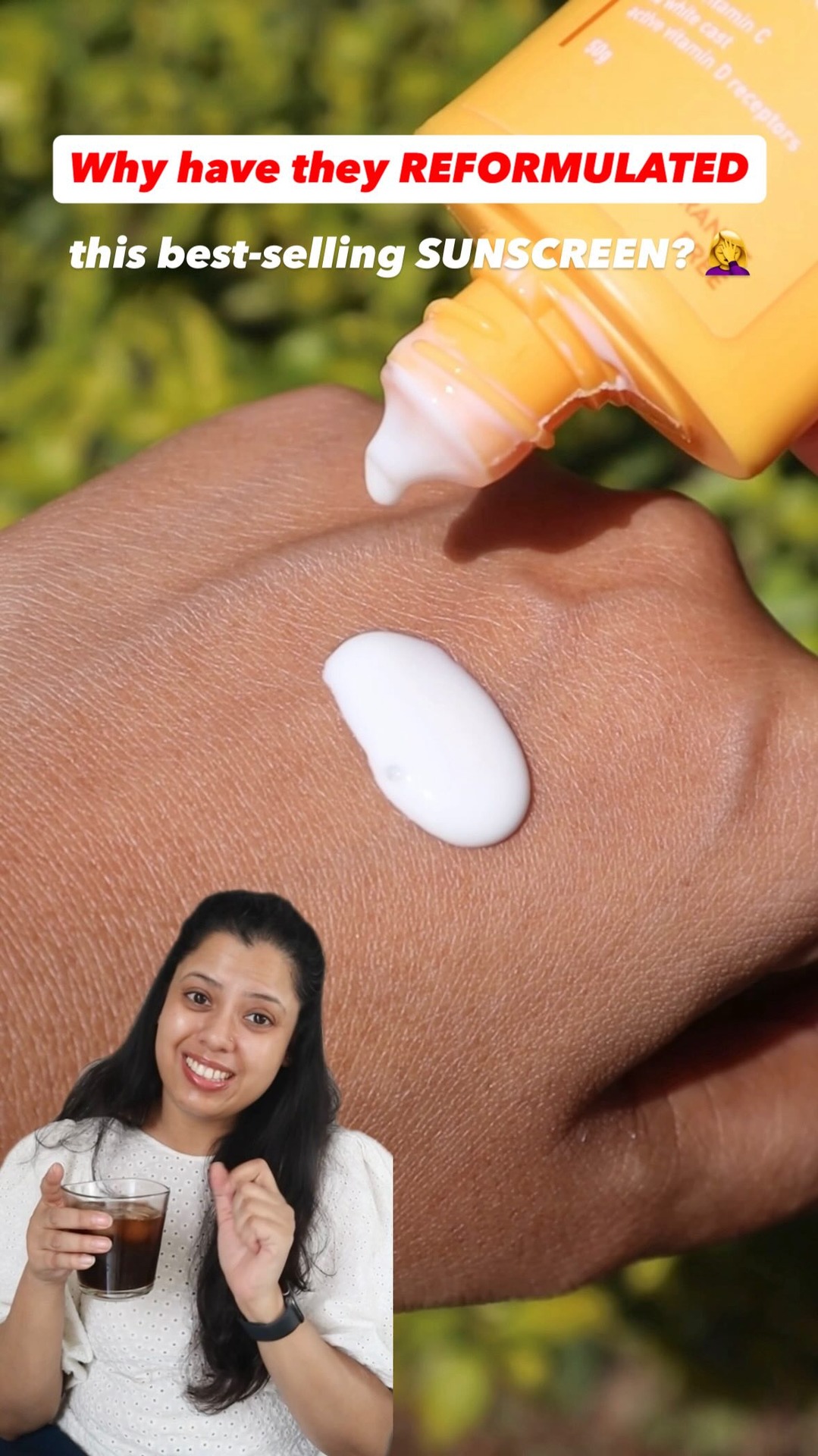 Comment SUNSCREEN for product details! 🔗

Okay, we have a newly reformulated sunscreen guys. This was already a very popular one, because of its texture, but now it has these new-age SPF filters. And the texture remains 
