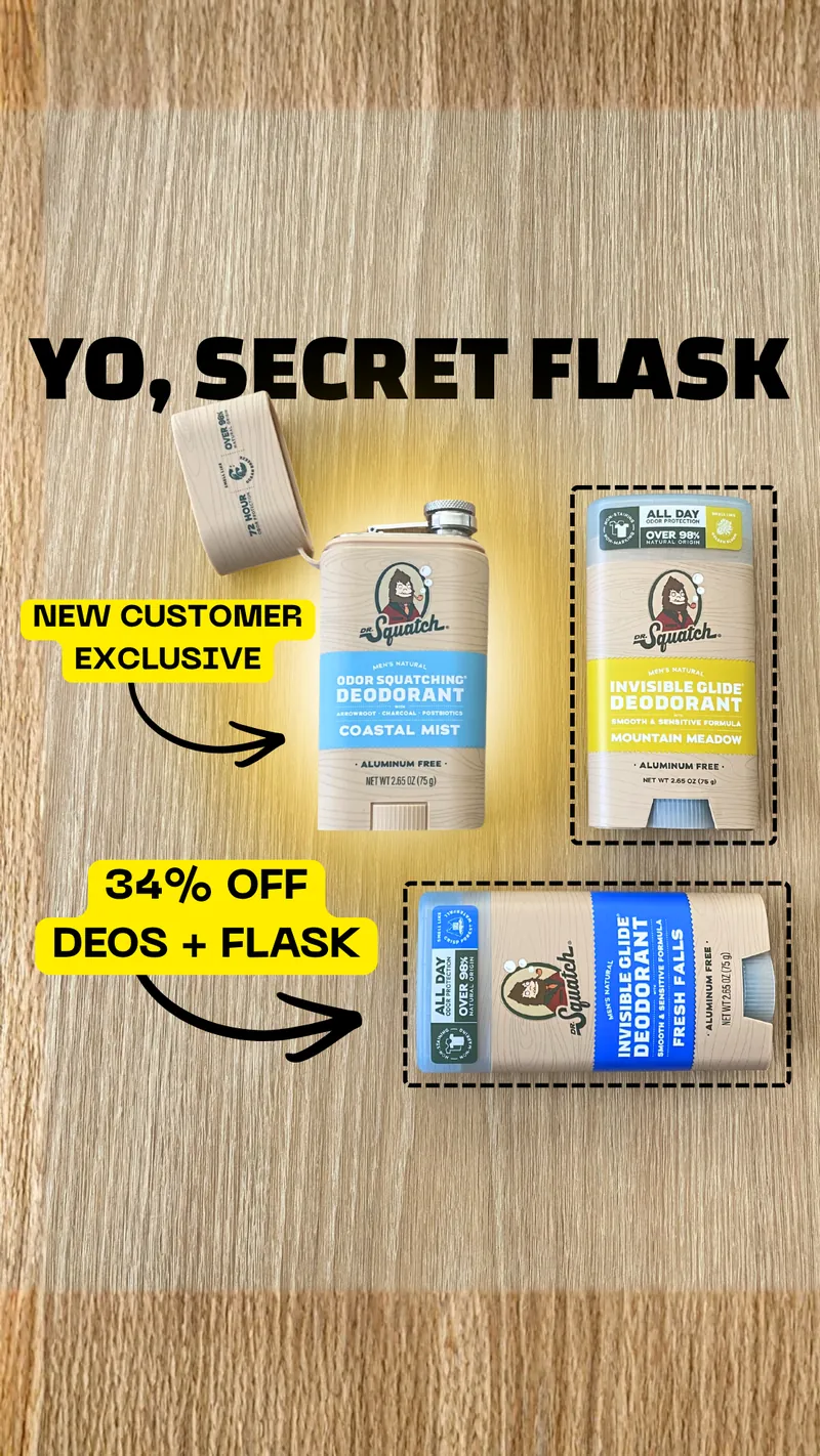 🧴🍻 FREE FAKE DEODORANT FLASK
