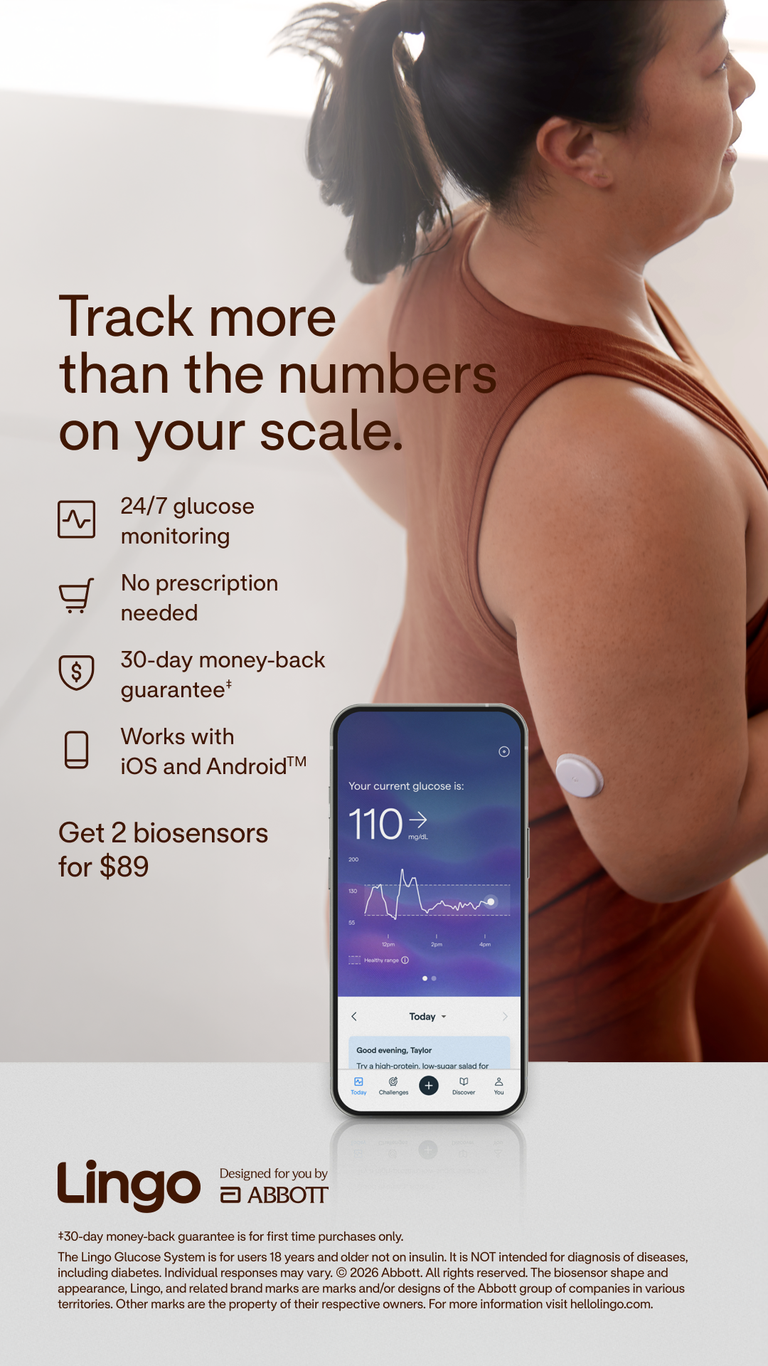 Lingo CGM for weight goals