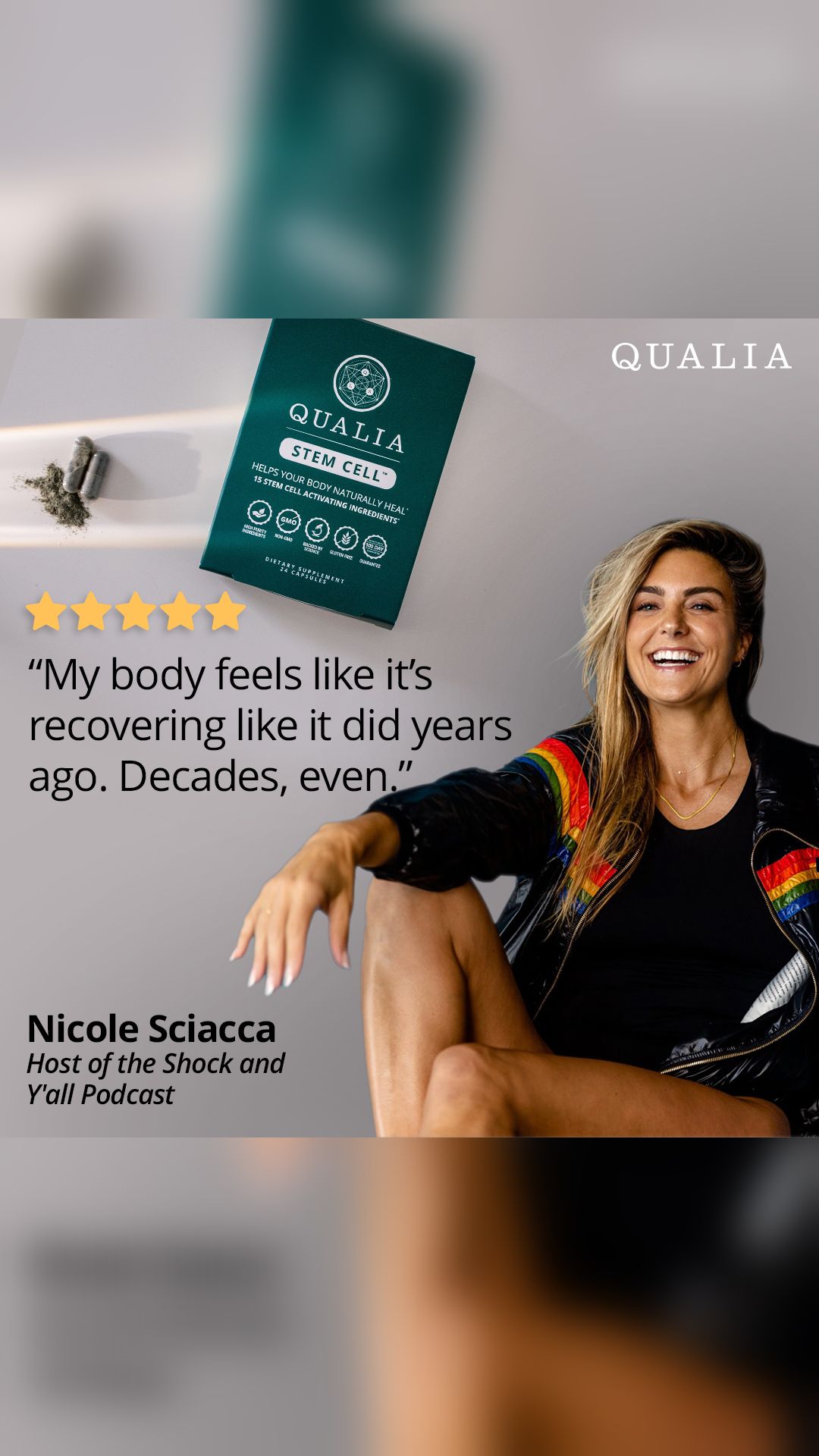 Qualia Stem Cell = Advanced Healing 🌿❤️