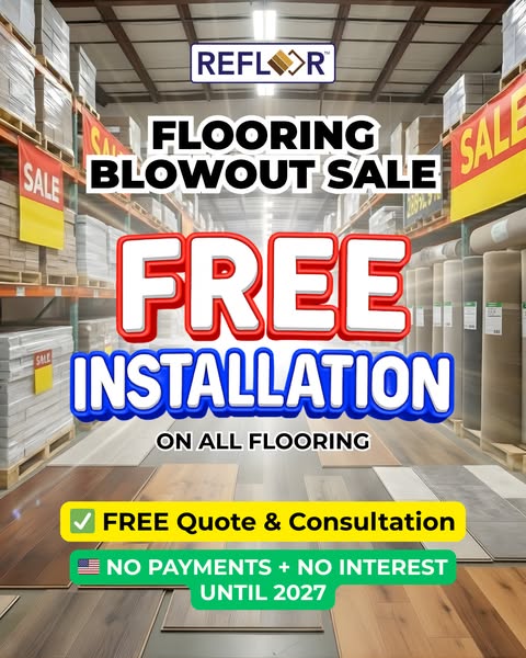🇺🇸 LAST CHANCE: Get FREE Flooring Installation!