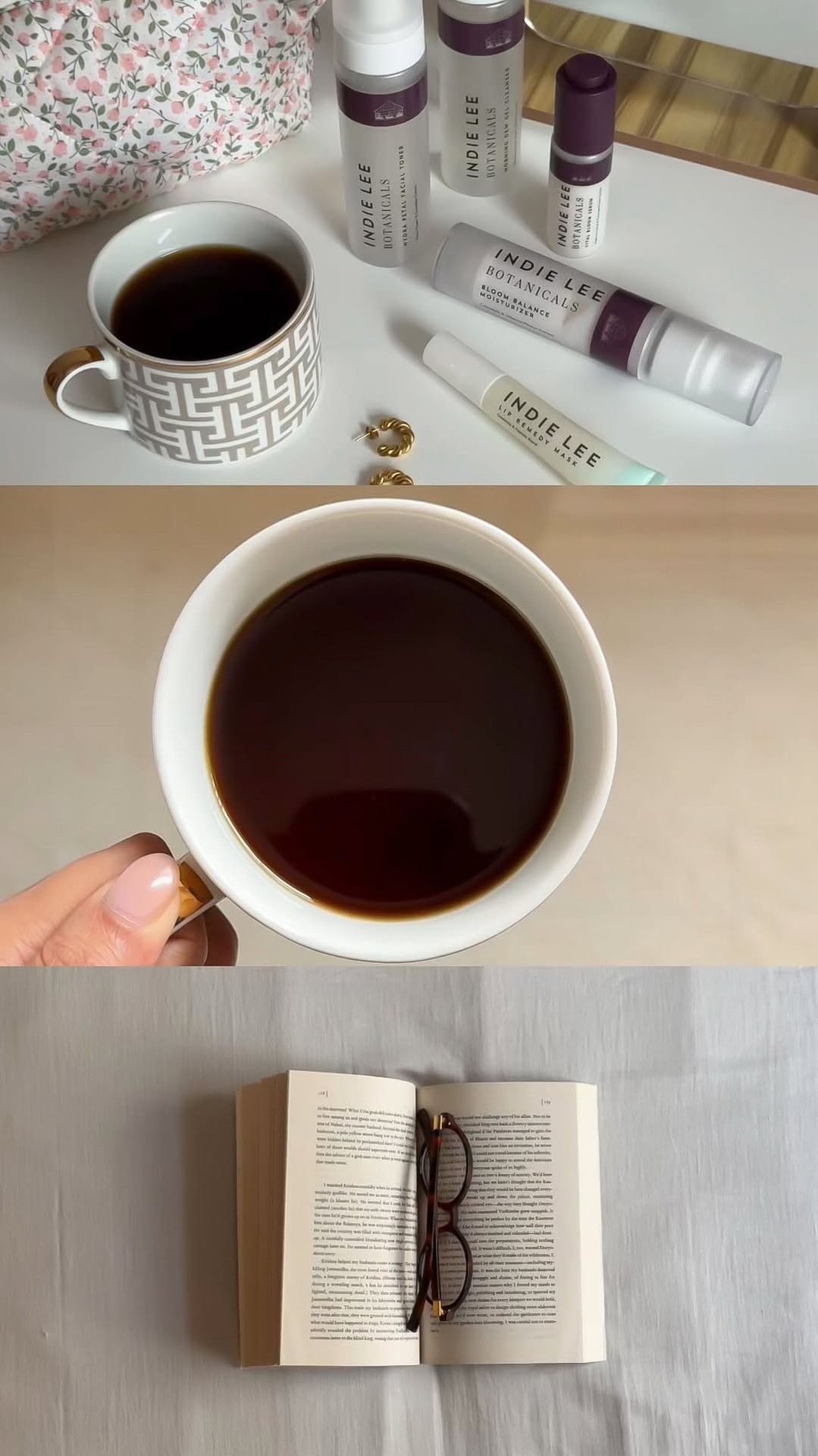 Mornings like this!

A slow start, a good book, coffee still warm, the Botanicals routine, and Lip Remedy Mask. The kind of morning that sets the tone for everything that follows.

#IndieLee #CleanSkincare