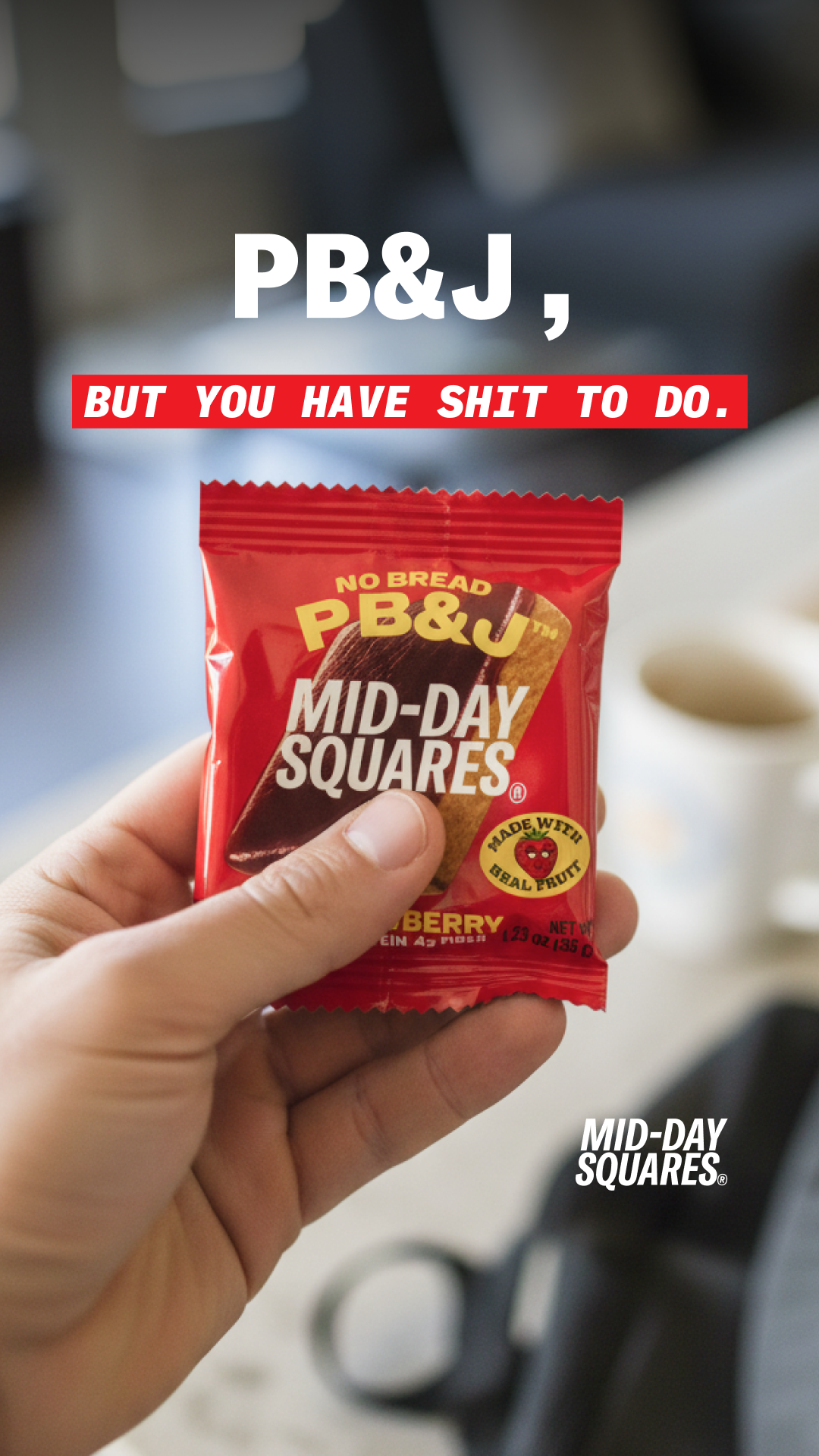 NEW PB&J Flavor 💪 Mid-Day Squares