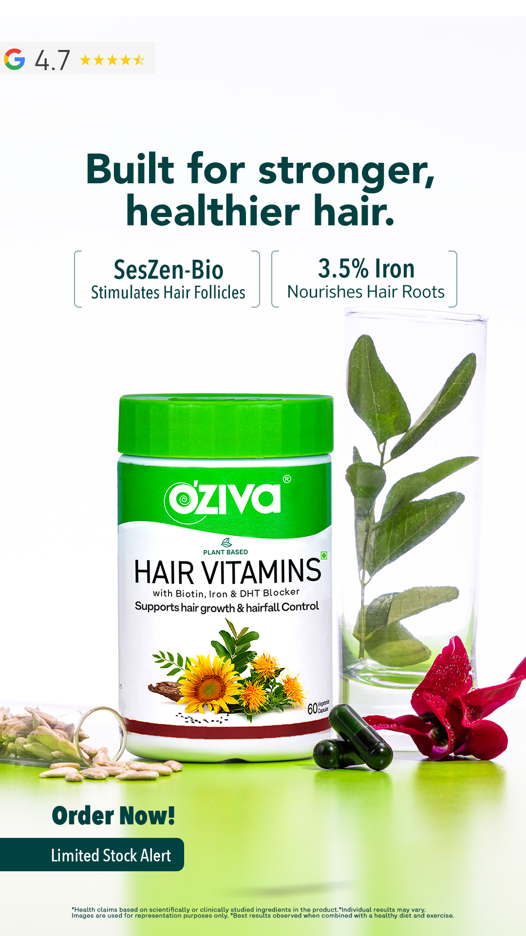 Tried oils, serums… even PRP? Still seeing hairfall?

That’s because surface fixes can’t revive follicles weakened by stress, low ferritin, or DHT.

Clinically studied SesZenBio™ restores root strength from within — trus