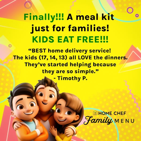 So THIS makes mom life so much easier. Get picky-eater approved meals delivered to your door. Hurry, this deal might not last!