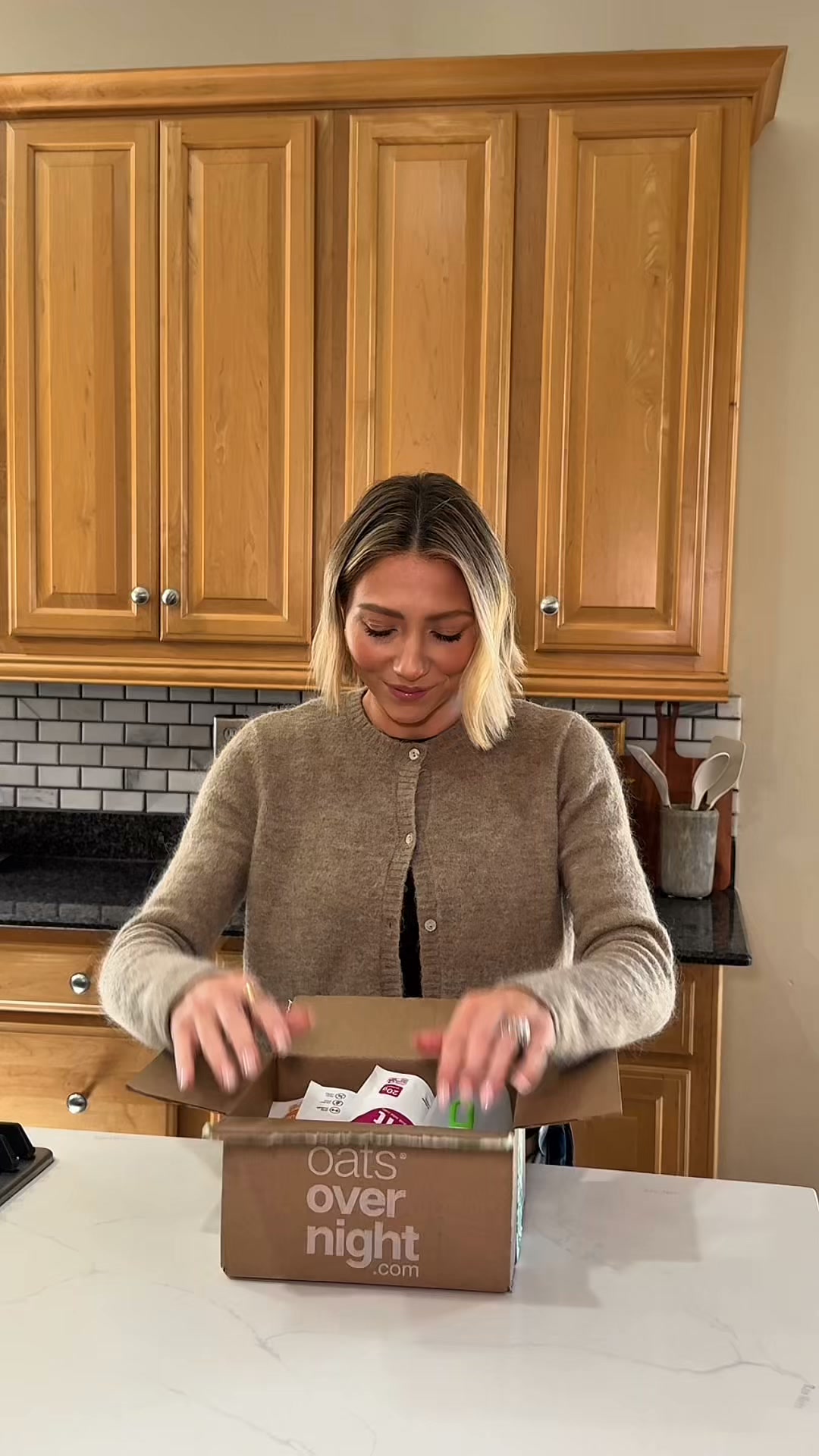 THIS is how I eat breakfast while getting everyone else out the door. Oats Overnight is high fiber and there's over 40 flavors that have 20g protein. try it and thank me later.