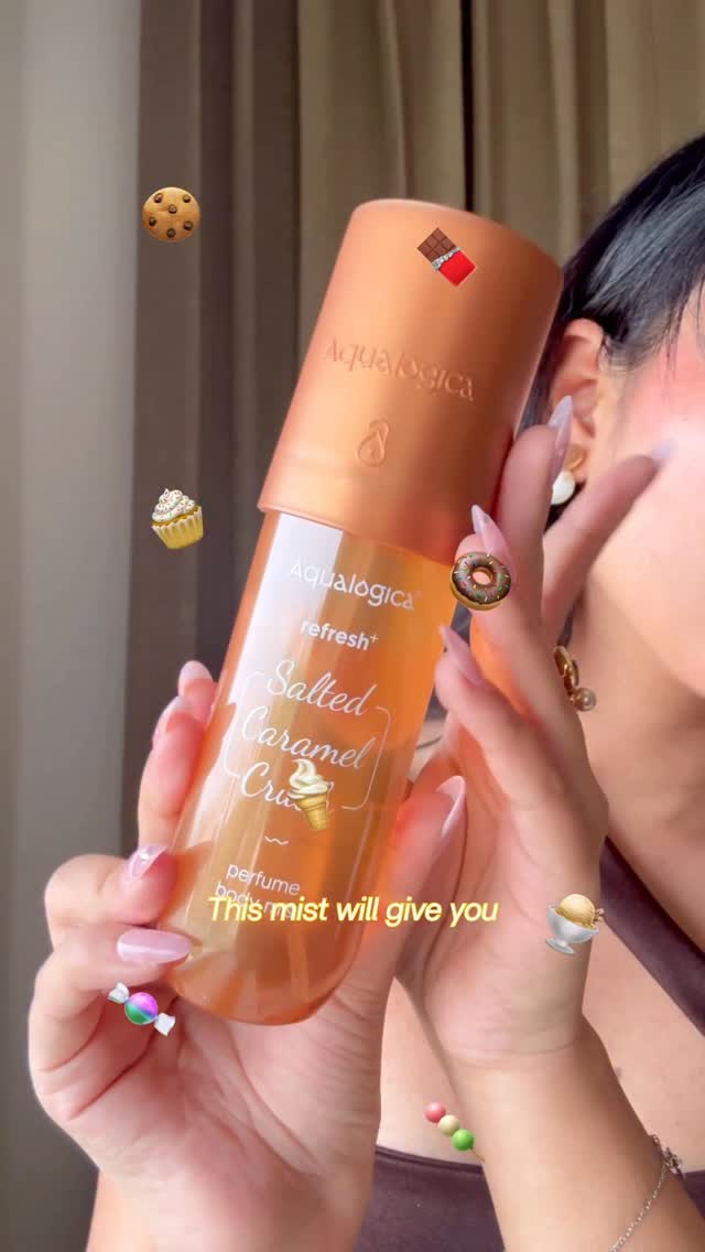 this body mist is literally the dessert section of an expensive café in a bottle 🍪🍩 and the fact that it works for both hair + body? yeah, obsessed! 🍮🤎✨
.
.
.
#aqualogicabodymists #bodymist #hairmist #perfumelovers #fypシ