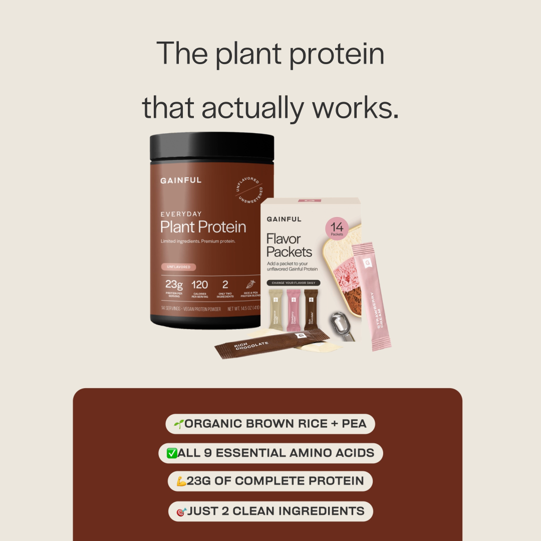 Complete plant protein, just 2 ingredients