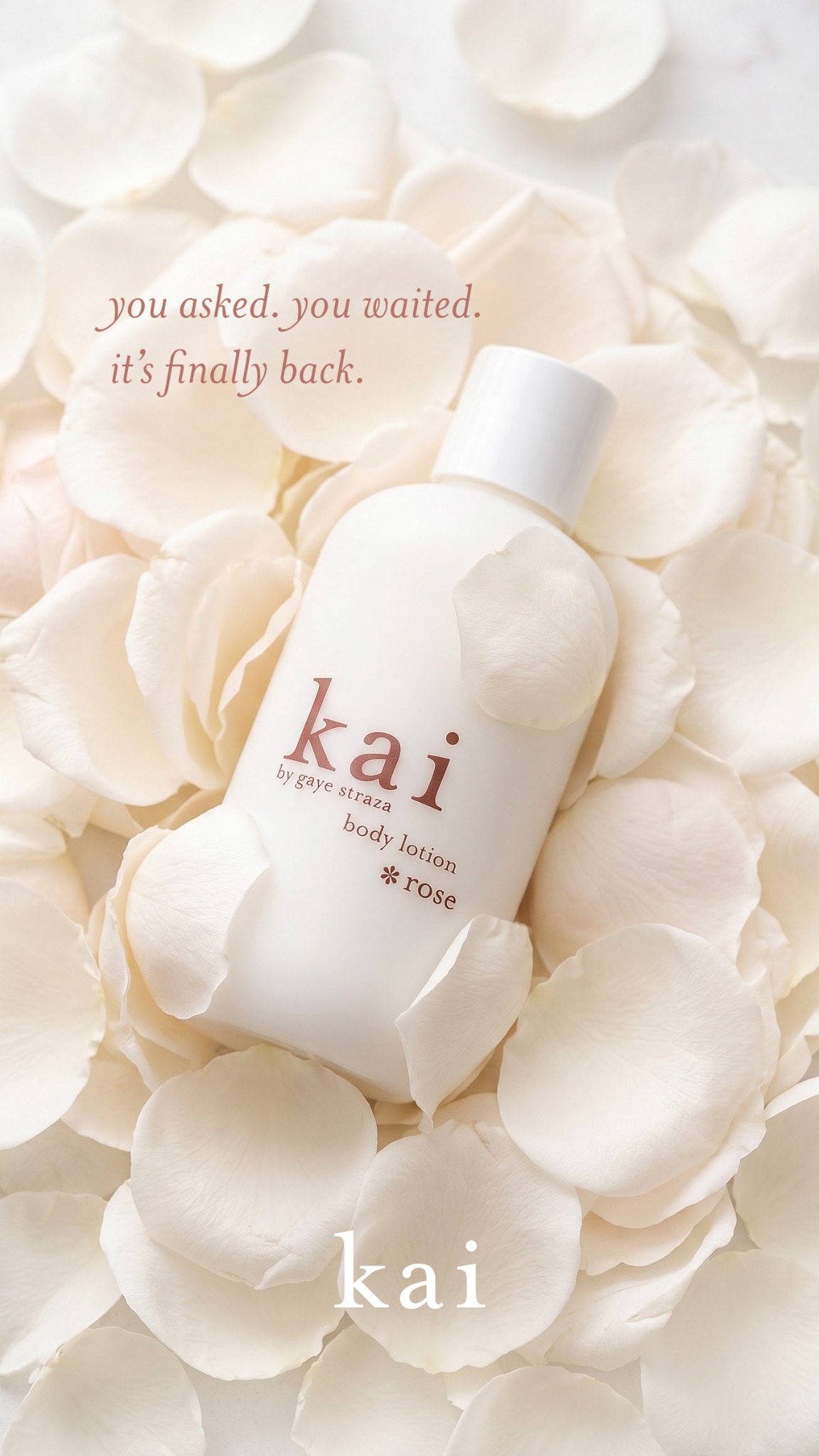 kai *rose body lotion is back